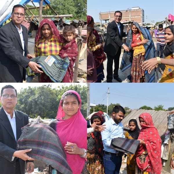Blanket Distribution In Slum Areas